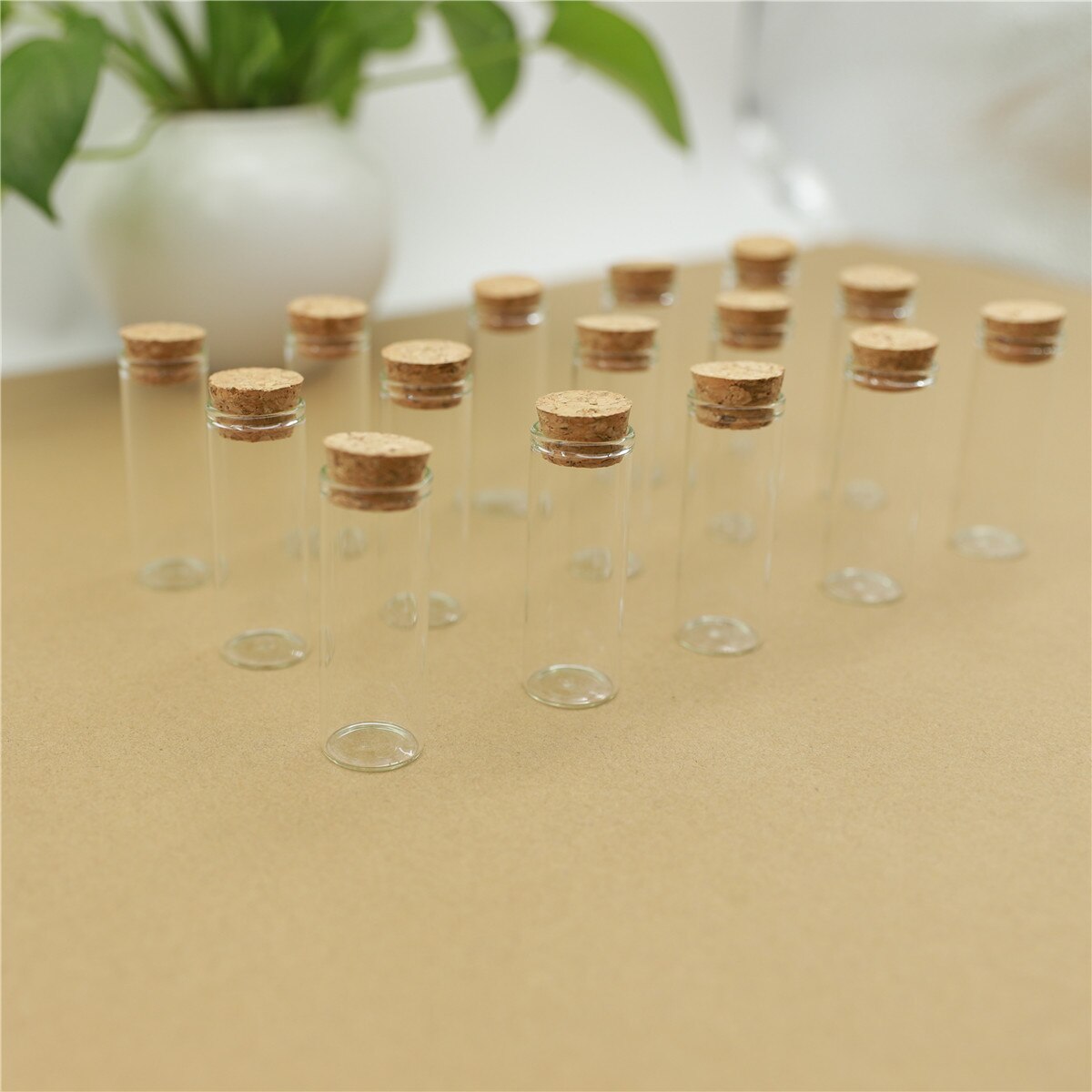 50 Stks/partij Glazen Fles 22*60Mm 12Ml Reageerbuis Kurk Mini Spice Flessen Container Kleine Diy potten Flesjes Tiny Flessen Glas