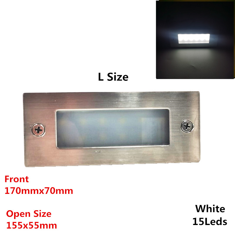 IP65 Underground light 12 LED 15 LED Stair Light Step Light Recessed buried lamp indoor outdoor Staircase Step lights 85-265V: Yellow