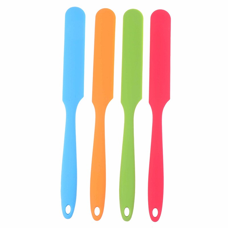 Spatule en Silicone antiadhésive à longue poignée Flexible résistant à la chaleur spatule mince mélangeur de crème à gâteau grattoir pots mélangeur outils de cuisson