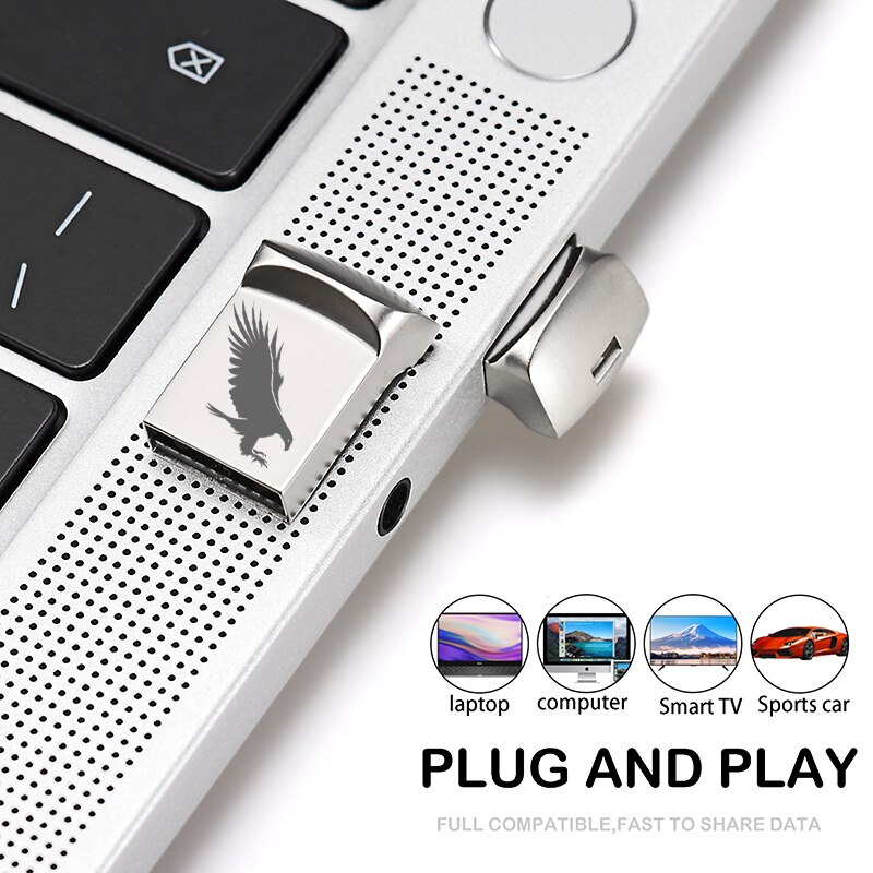 Mini USB 2.0 32GB 64GB Real Capacity USB Flash Drive 128GB Pendrive 16GB 8GB Pen Drive U Disk Flash Memory Stick