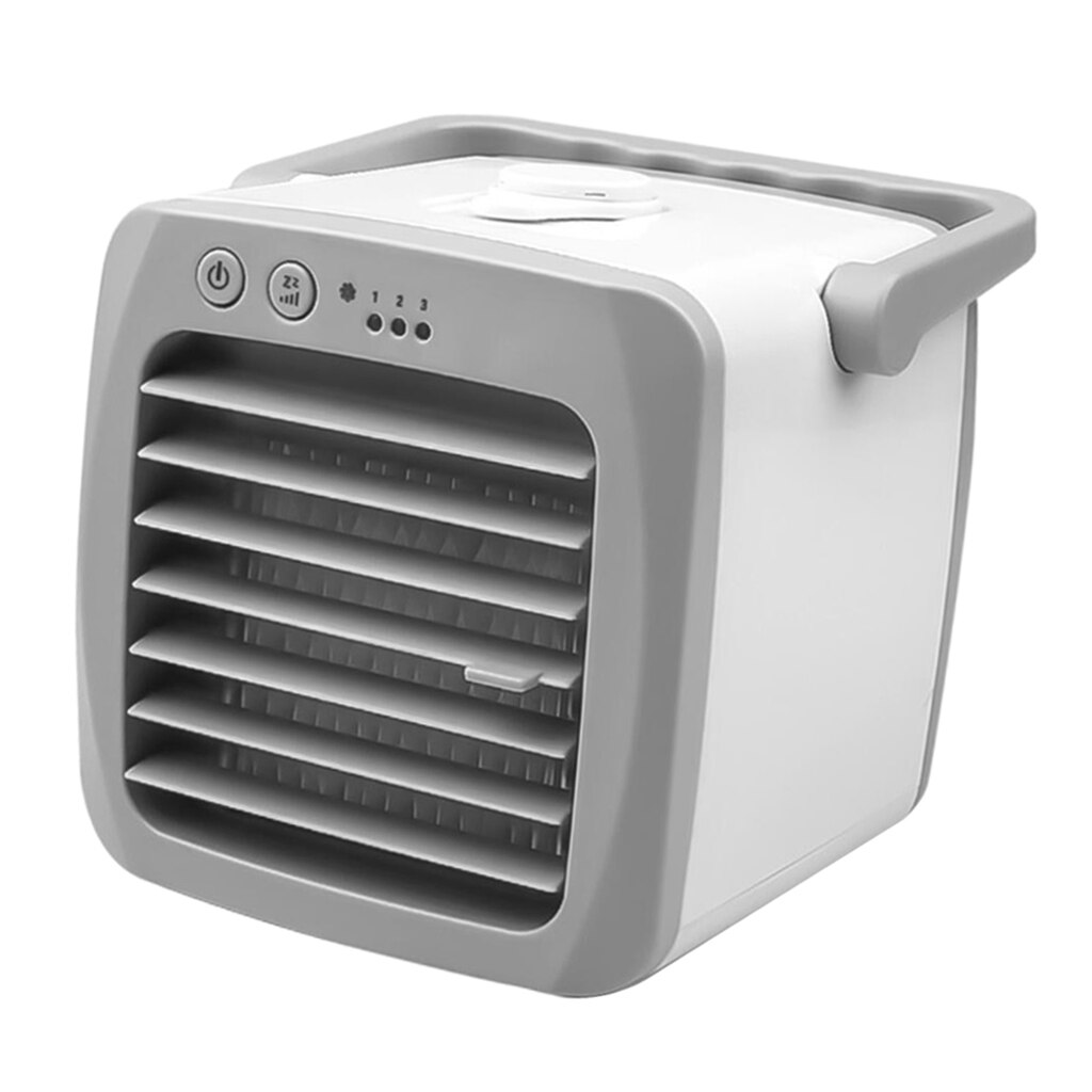 Mini USB LED Personal Space Cooler Fan Air Cooling Fan Desktop Rechargeable