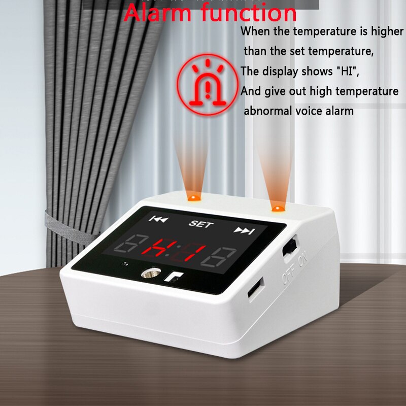 Auto Alarm thermometer non-contact Wall Hanging infrared thermometer forehead temperature Meter °C /°F Switch thermometer