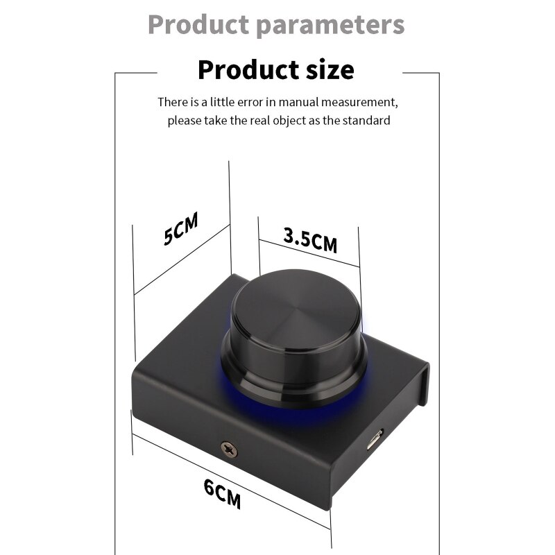 USB Volume Controller PC Computer Speaker Multimedia Volume Remote Control Adjuster Support for Win7/8/10/XP/Mac