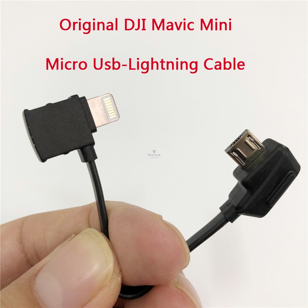 Originele En Data Kabel Voor Dji Mavic Mini Afstandsbediening Micro Usb Bliksem Adapter Lijn (Rh)