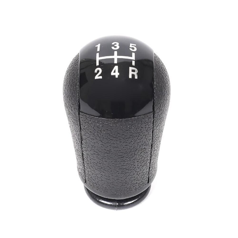 5 Speed Manual Car Gear Shift Knob For Ford Focus Mondeo MK3 S-MAX C-MAX Mustang Galaxy Fiesta MK6 Transit Black/Silver: Black