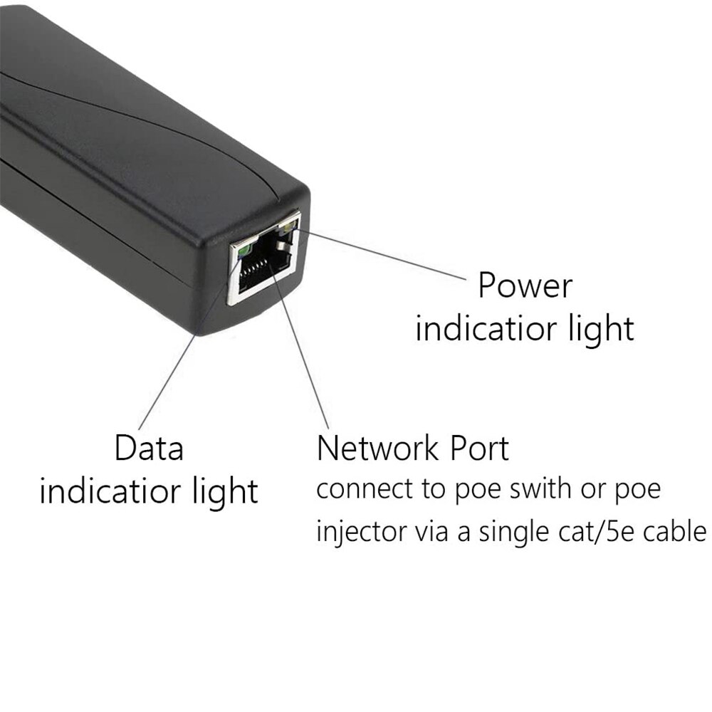 Poe splitte POE Cable POE Splitter Injector Passive Power Over Ethernet Adapter Cable POE Splitter RJ45 Injector For IP Camea
