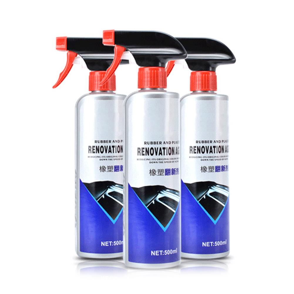 1 pc 500 ml Rubber Plastic Kras Reparatie Opknappen Middel Auto Beglazing Curing Coating Center Console Bumper Body Deur panel