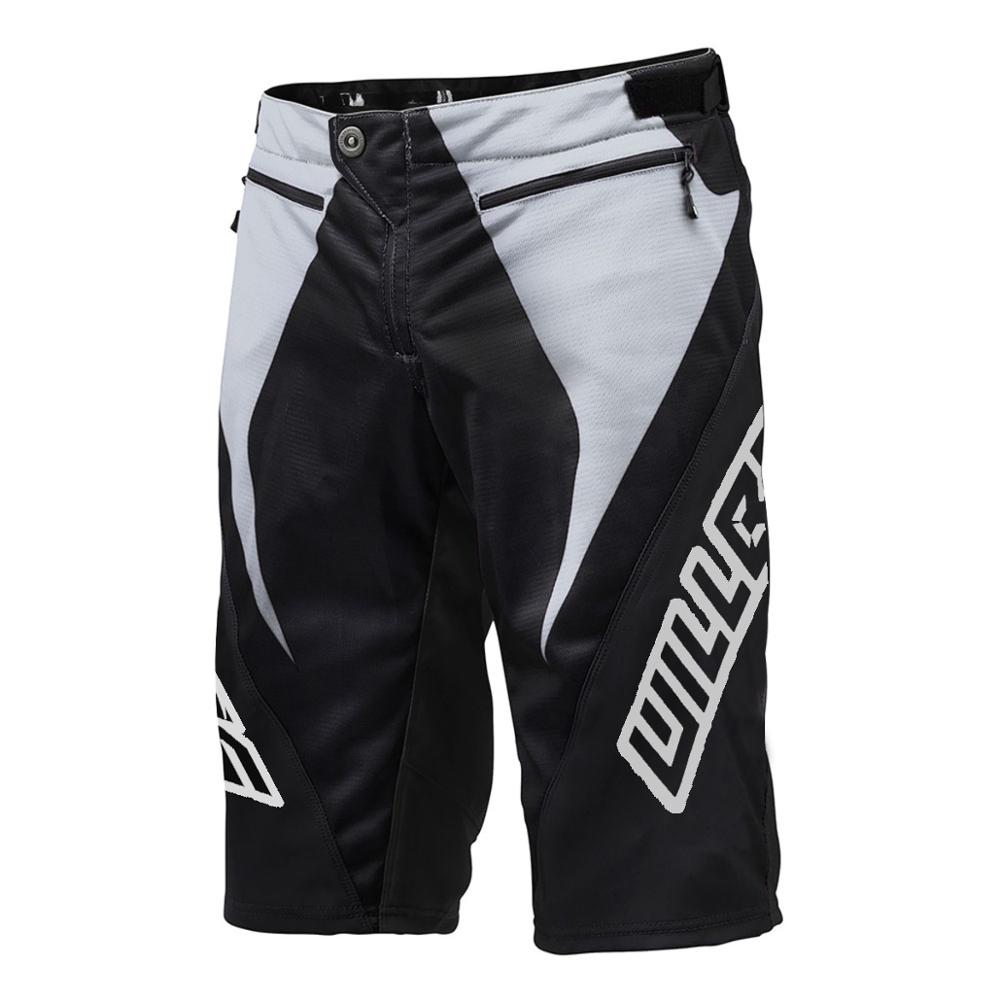 Willbros motocross Racing sykkel sprint mtb utforbakke dh shorts svart/oransje ess sykkel shorts: Svart-whtie / 32