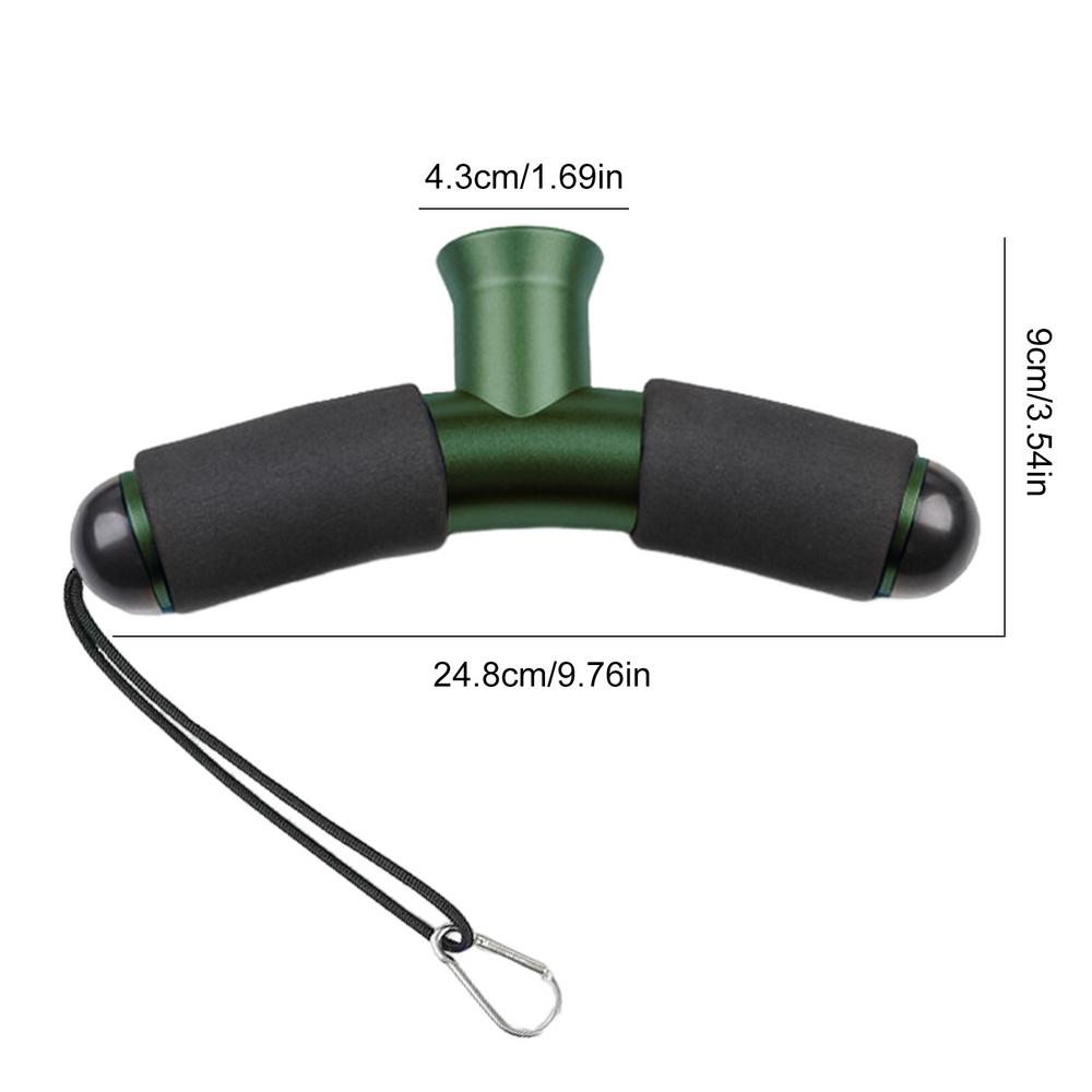 Stiefel Angelrute Stangen Halfter Aluminium Rute Hintern Kissen Rute Hintern Kissen zum Angeln Kampf Kampf halterung ohne Gürtel: Grün