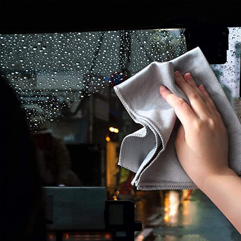 2Pcs Microfiber Glass Cleaning Cloth Efficient Fish Scale Wipe Cloth Cleaning Cloth For Easily Clean Windows Mirrors Towels Rag