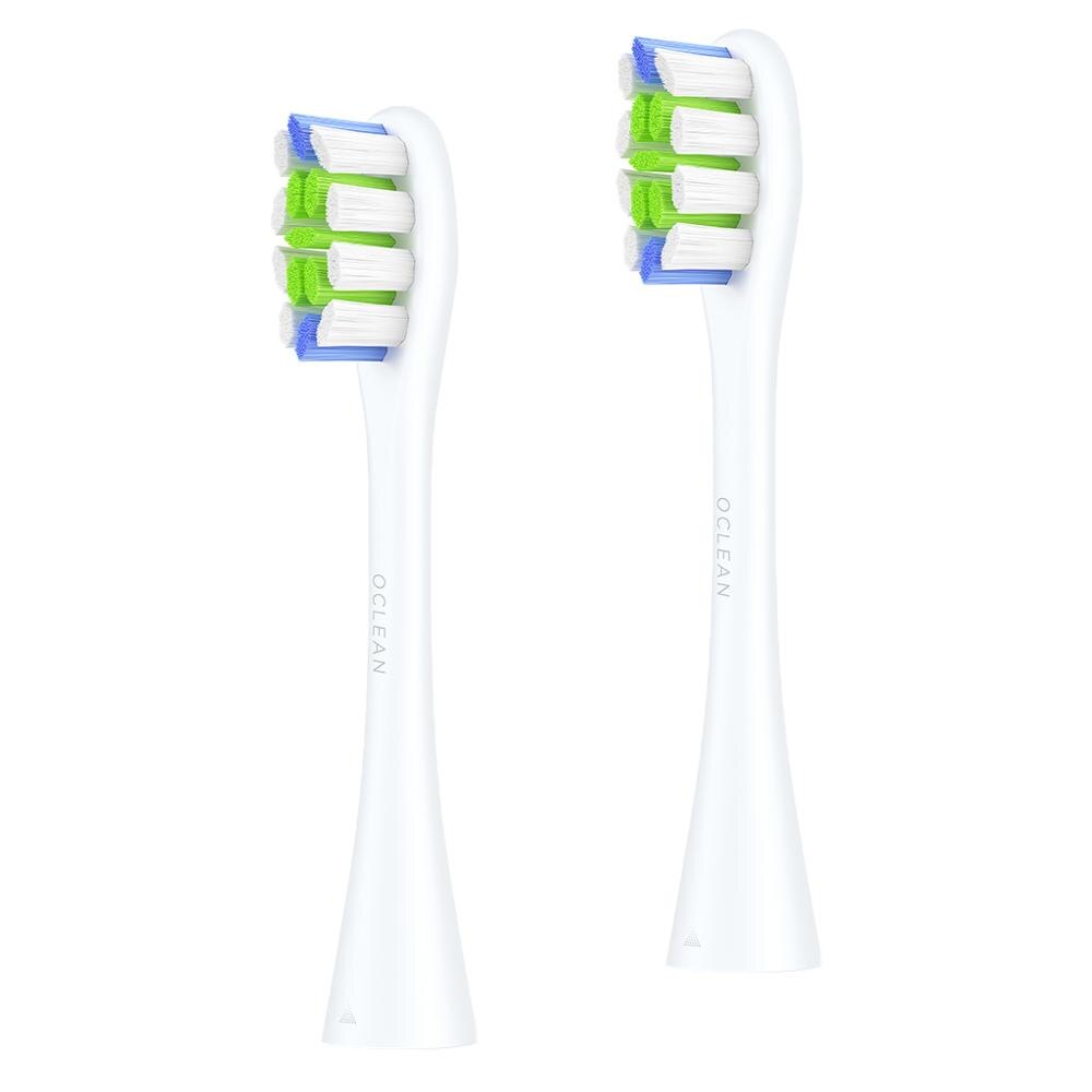Oclean 2 stk udskiftningsbørstehoveder til oclean elektrisk tandbørste  z1 one/se/air/x automatiske soniske tandbørstedele