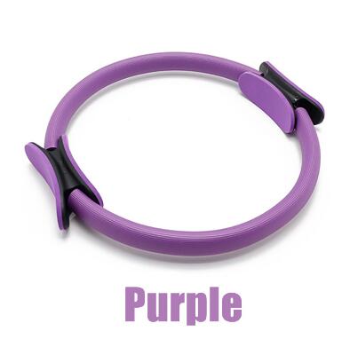 Yoga Pilates Ring Magie wickeln Abnehmen Karosserie Gebäude Ausbildung schwer Pflicht PP + NBR Material Yoga Kreis 5 farben: Pflaume