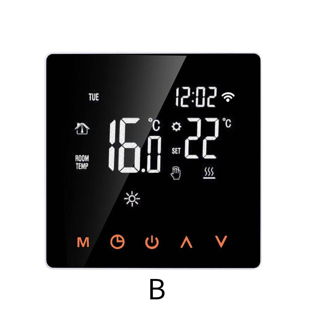 Smart Digital APP Programmable Heating Thermostat Temperature Screen Convenience practical durable Home: WiFi-B