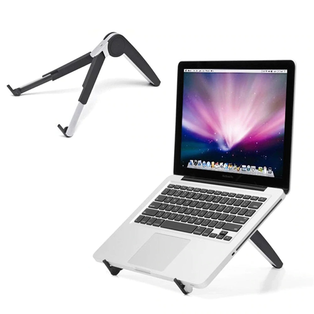 Soporte plegable para ordenador portátil soporte para ordenador portátil piernas estirables ángulos de ajuste para tableta lapdesk portátil de 11 ~ 16 pulgadas