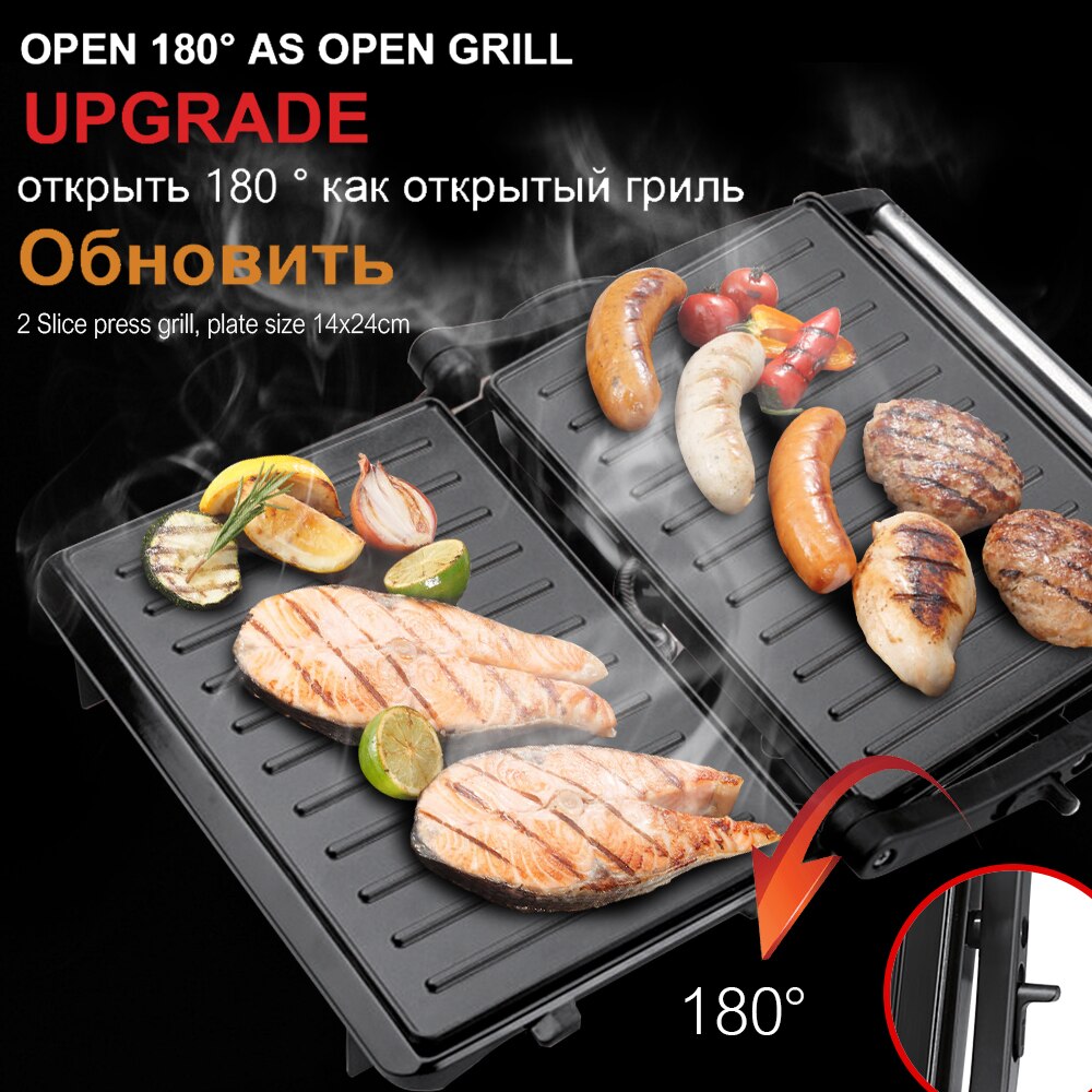 Elektrische Grill Multi Baker 750W Barbecue Machine Bbq Keuken Machine Bakplaat Rookloze Gegrilde Vlees Bakken Pannenkoek Maker Sonifer