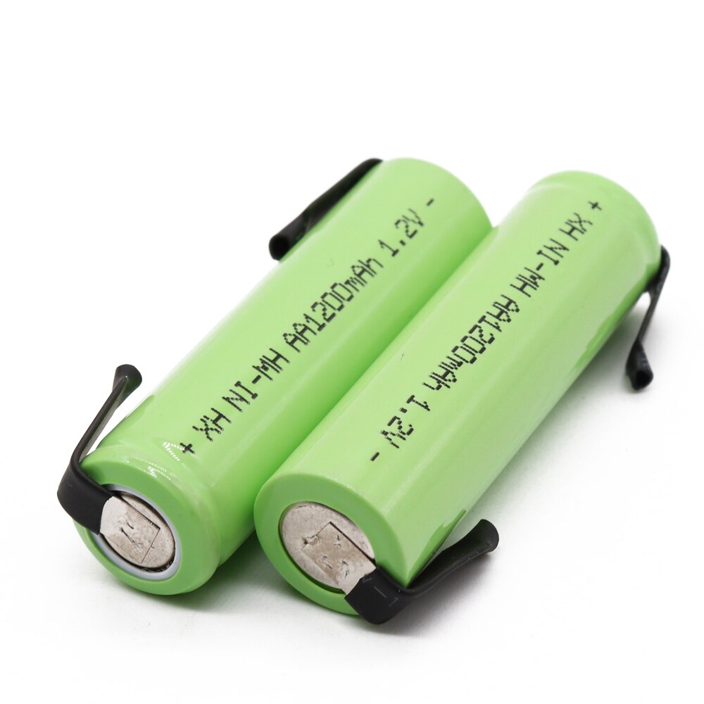 Sisältää paristotyypin: aa akun jännite : 1.2v todellinen kapasiteetti on noin 1200 mah materiaalia: nimh akun mitat : 14.5mm