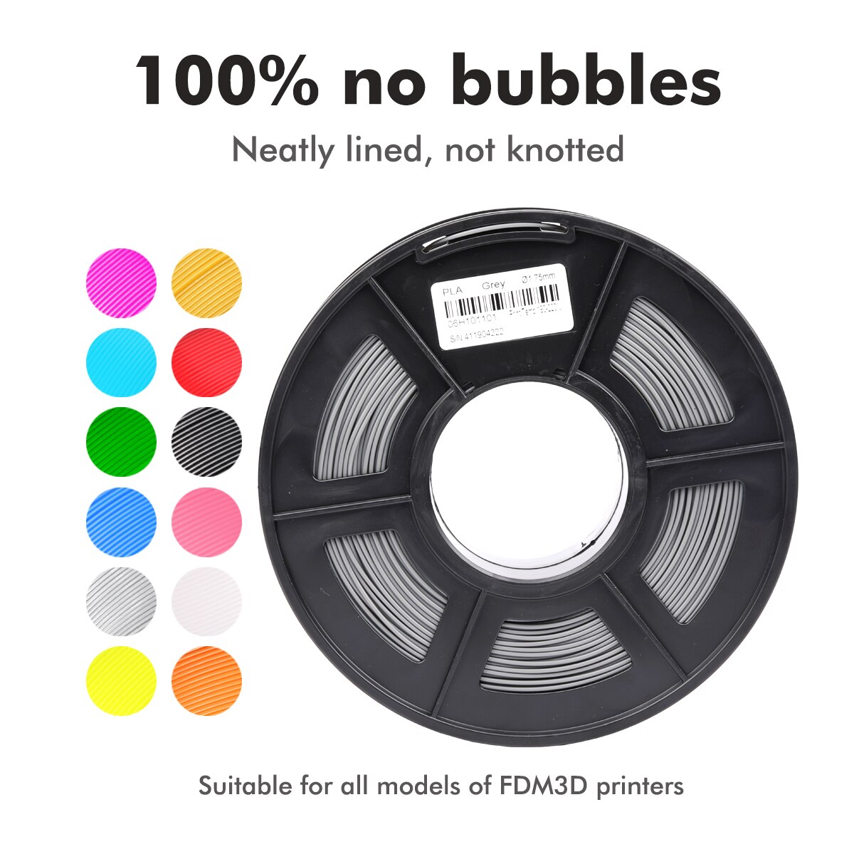 Pla 3D Gloeidraad 1.75Mm 1Kg Met Spool Plastic Pla Filament Voor 3D Printer Kinderen Scribble Milieuvriendelijk Printen Materiaal