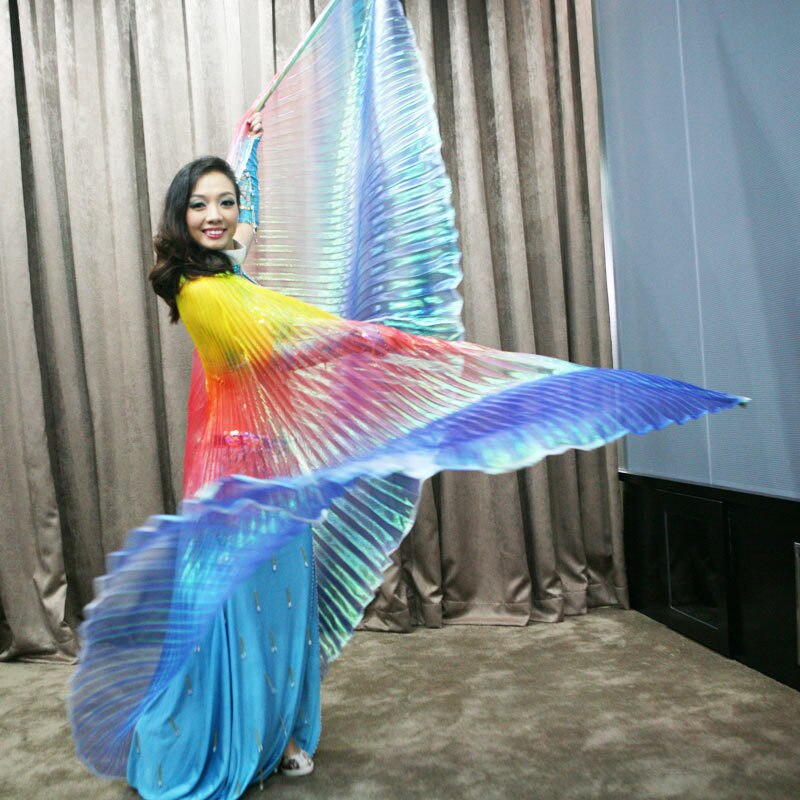 Alas de baile del vientre para niños y adultos, alas de baile , brillante, egipcio, egipcio, Isis