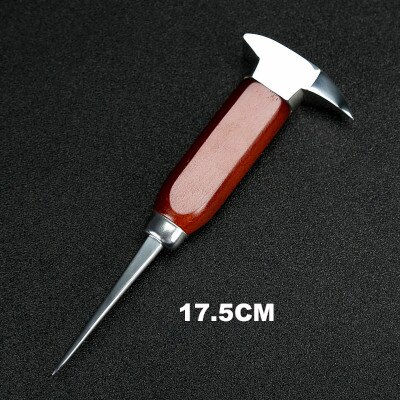 Isplock - robust isflismaskin, bartenderkniv, iskniv , 304 rostfritt stål med tre stift iskross för cocktailbartender: Icepick 17.5cm