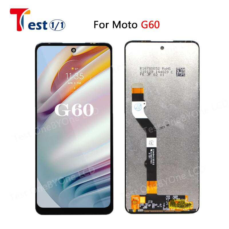 Originele Lcd Voor Motorola Moto G10 G20 G30 G50 G60 Touch Panel Display Screen Digitizer Voor Moto G100 Lcd Pantalla: G60 no frame