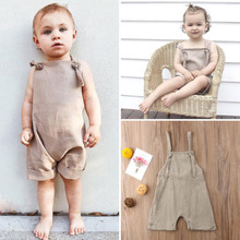 sommer freundlicher Baby Mädchen Junge Lätzchen Kurze Hosen rückenfrei Strampler Gesamt Overall Hosen lässig Outfits Kleidung