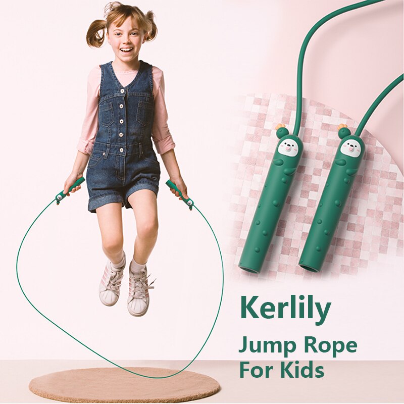 Jump Rope For Kids Child Skipping Rope Cartoon Children PVC Adjustable Exercise School Workout Equipment Kerlily