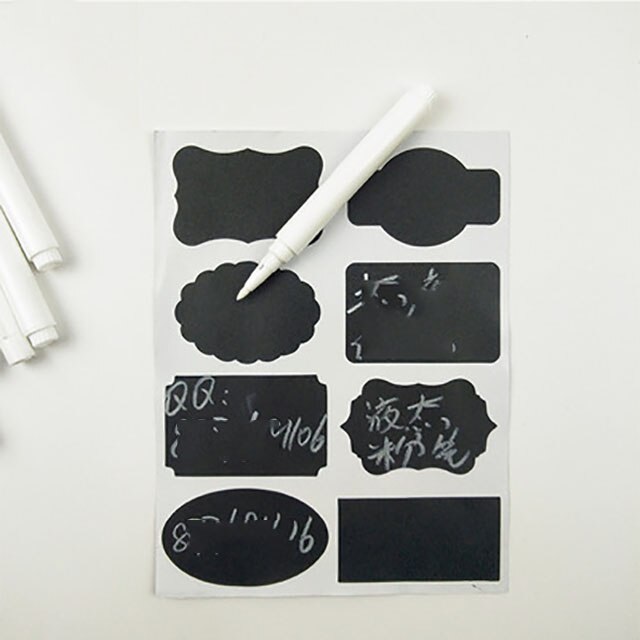 1pcs plastic storage jar Noodle storage box with cover at home kitchen storag coarse cereal box refrigerator sealed crisper: 5pcs Sticker withpen