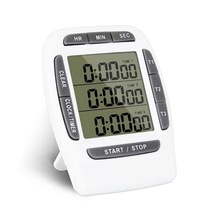 Multifunctionele Digitale LCD Timer Drie-Kanaals Display Kookwekker Wekker Elektronische Countdown Timer