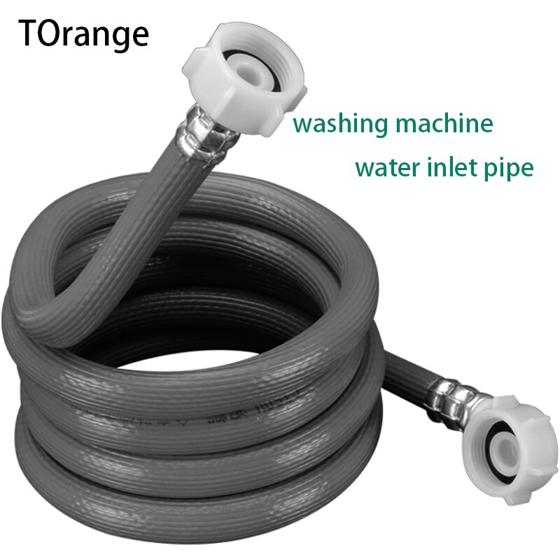 Drum Washing Machine Water Pipe Inlet Pipe Joint 3/4 IN Threaded Interface European-style Automatic Water Supply Hose Universal