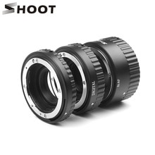 SHOOT-Anillo de tubo de extensión Macro de enfoque automático para lente de cámara Nikon D7200 D5600 D5500 D5300 D3400 D3200 D3100 D7100 D90 D60 AF AF-S