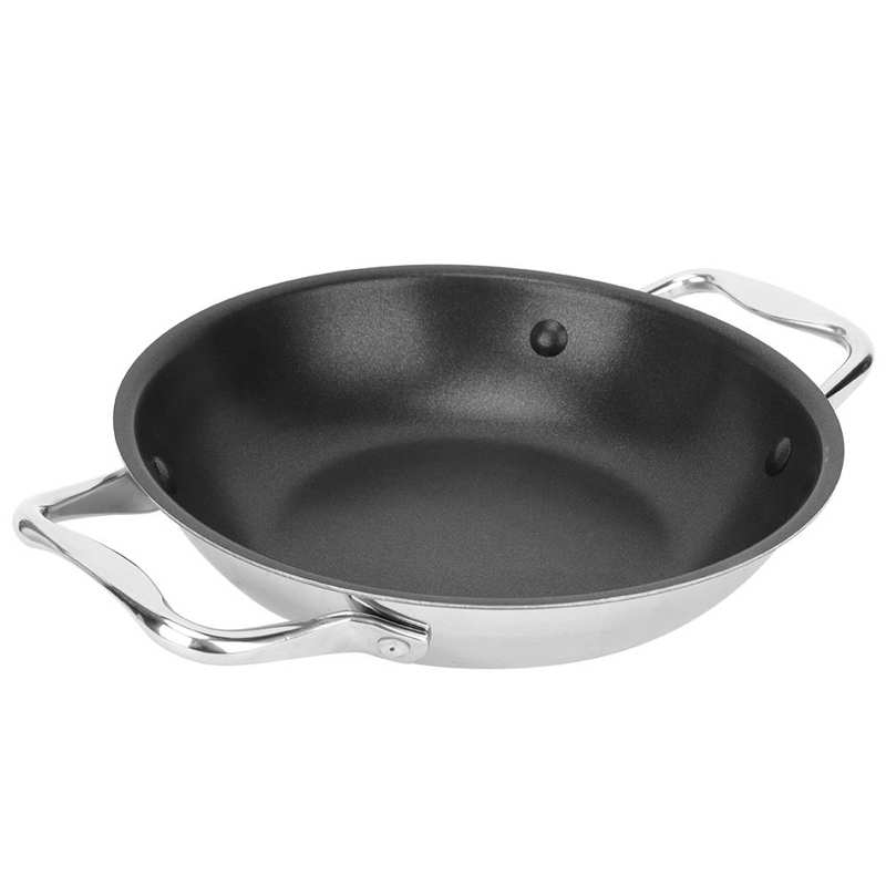 Frying Pan Double Handle Cooking Pan Home Kitchen Restaurant