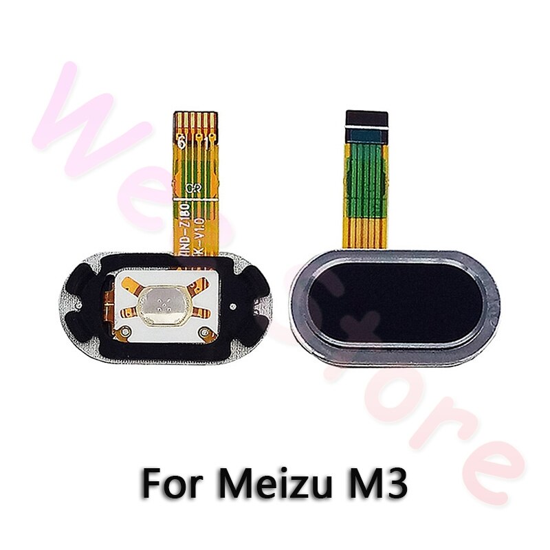 Voltar para casa botão sensor de impressão digital cabo flexível para meizu m3 nota m3s original peças reparo do telefone: M3