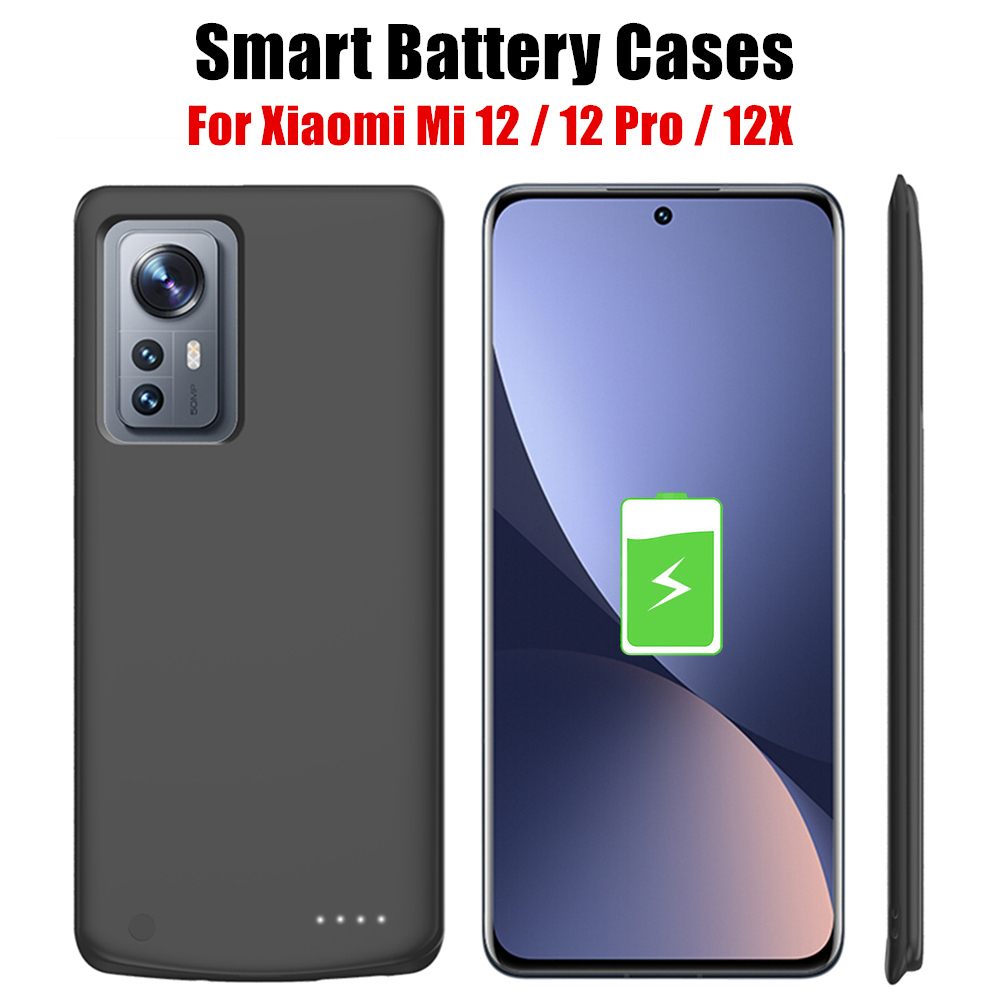 Externe Batterij Oplader Cover Voor Xiaomi Mi 12 Pro 12X Batterij Gevallen 6800Mah Power Bank Opladen Cover Voor Xiaomi 12 Power Case