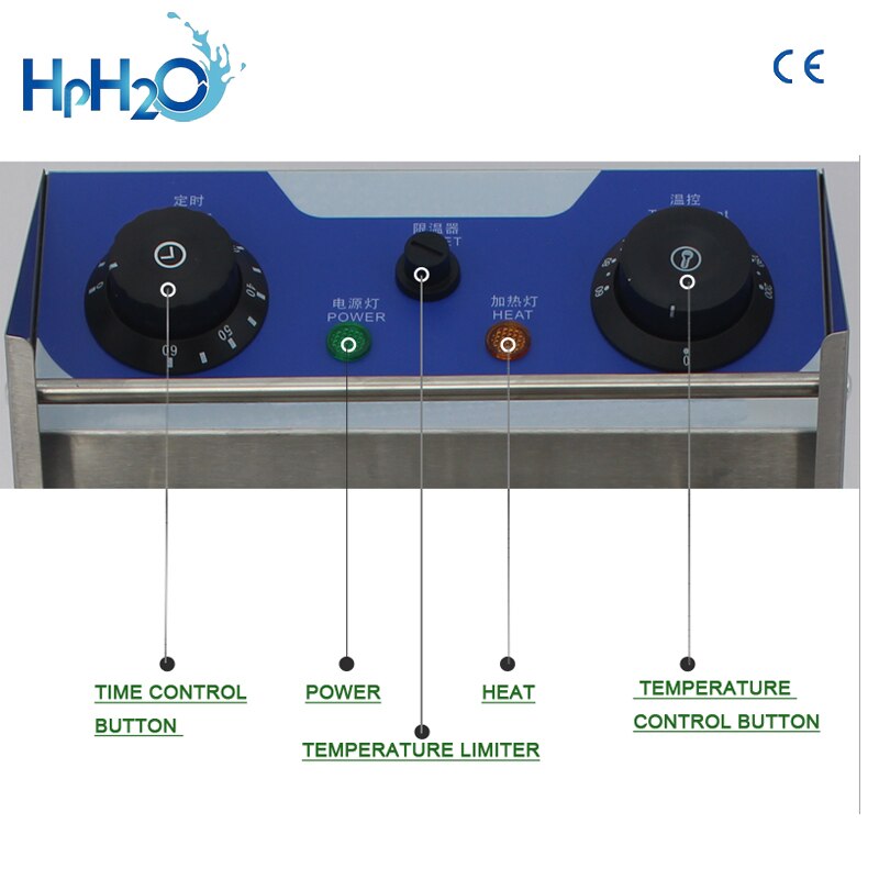 Commercial Overheat Protection Electric 6L Stainless Steel Deep Fryer with handle French Fries Chicken Grill photo chips fryer