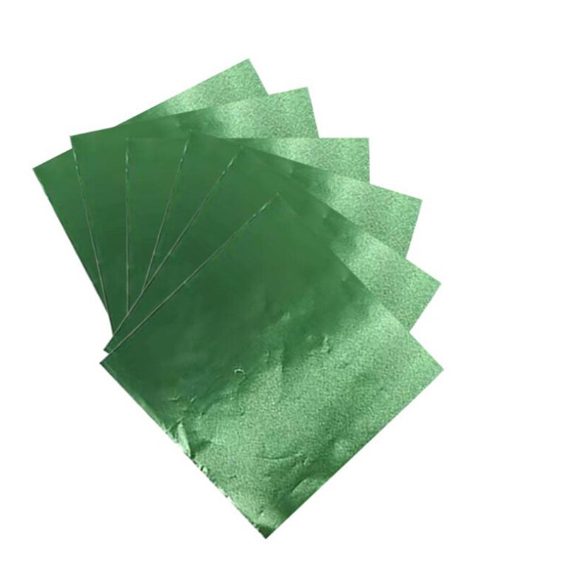 100 st mat aluminiumfolier papper choklad godis förpackning julfest festival dekoration förråd fest födelsedagsomslag