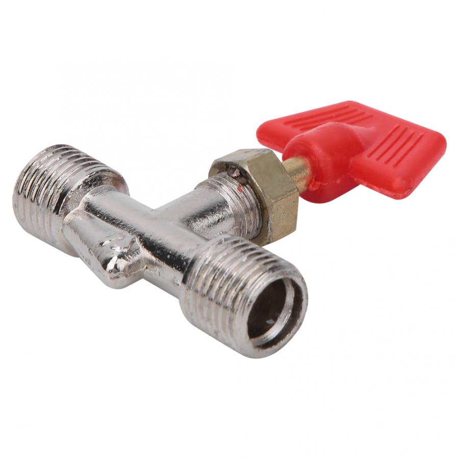 5 Pcs Needle Valve 1/4in Float Ball Valve Structure Spare Parts for Air Compressor Brass Valve 1/4in Needle Valve