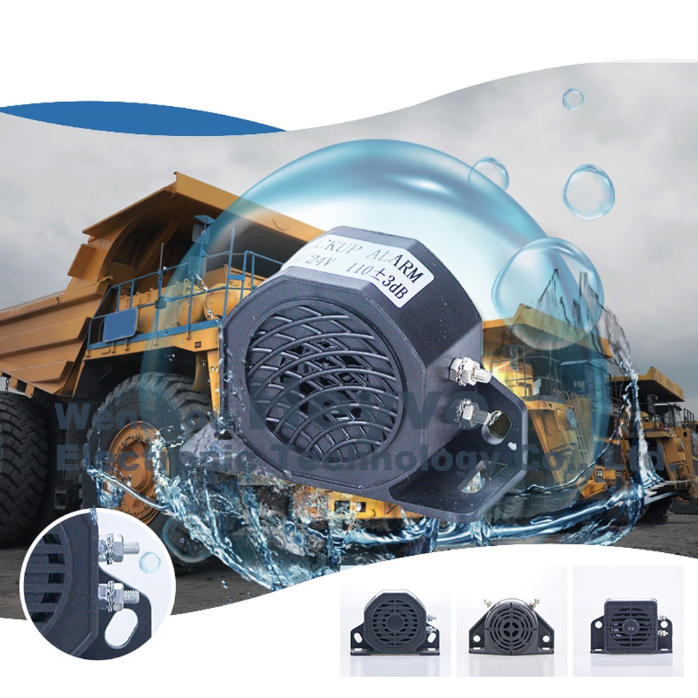 Alarme de secours pour voiture, alarme industrielle, lourde, alarme de secours avec bip Super bruyante, pour camion, camion, lourd, 110db