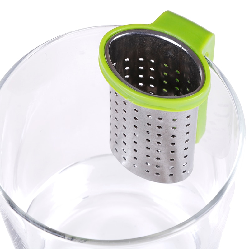 1PC Reusable Tea Infuser Stainless Steel With Handle Tea Strainer Teapot Tea Bag Infuser Filter Household Tea Brewing Making