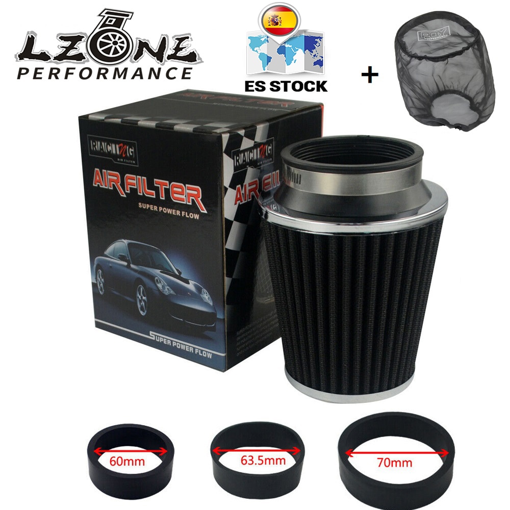 Universal Car Cold Air Intake Air Inlet Air Intake System Mushroom Head Air Filter Neck with Protective Cover waterproof