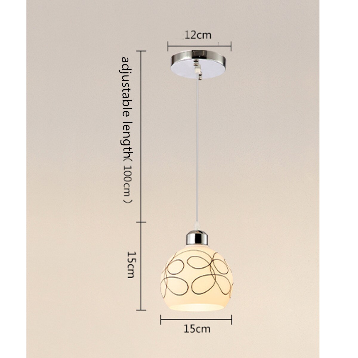 Lamp Covers Ceiling Lamp Decor Nordic Loft Industrial Pendant Light Retro Concise Glass Kitchen Hanging