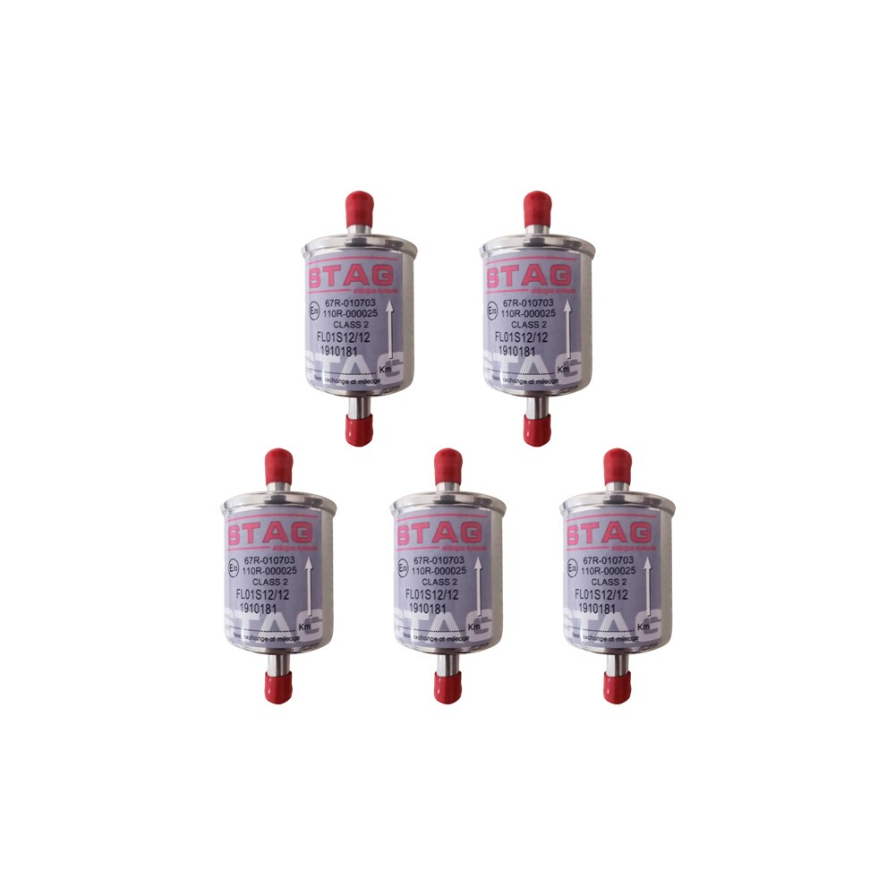 5 stuks 10mm auto lpg/cng aardgas vloeibaar gasfilter