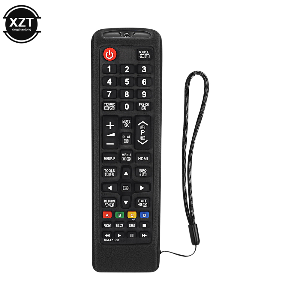 Silicone Protective Cover for Samsung Remote Control AA59-00816A 00611A 752A BN59-01199F Protective sleeve: black