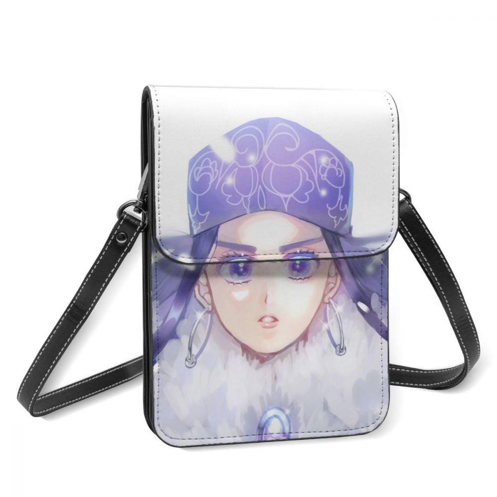 Golden Kamuy Schoudertas, Lederen Tas, Multi-Pocket Dame Tas, Student Mode-Kaart Tas, mobiele Telefoon Tas