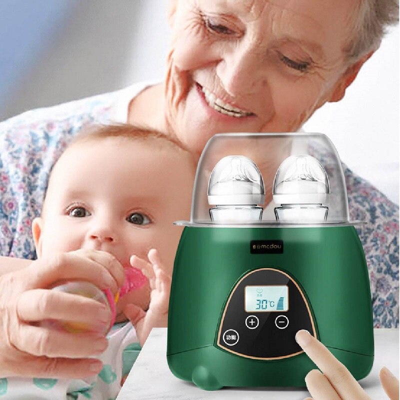 2 In1 Melk Warmer Heater Universele Dubbele Fles Sterilisator Voor Moedermelk Voeden Babyvoeding Intelligente Thermostatische Systeem
