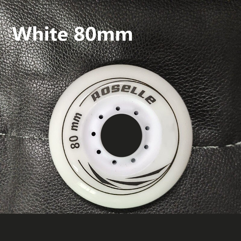 8 Stks/set 80Mm 76Mm 72Mm 90A Rollen Inline Skates Slalom Schaatsen Wiel Voor Volwassen Powerslide Patines Schaatsen roller Wielen ABEC-7: Bordeaux