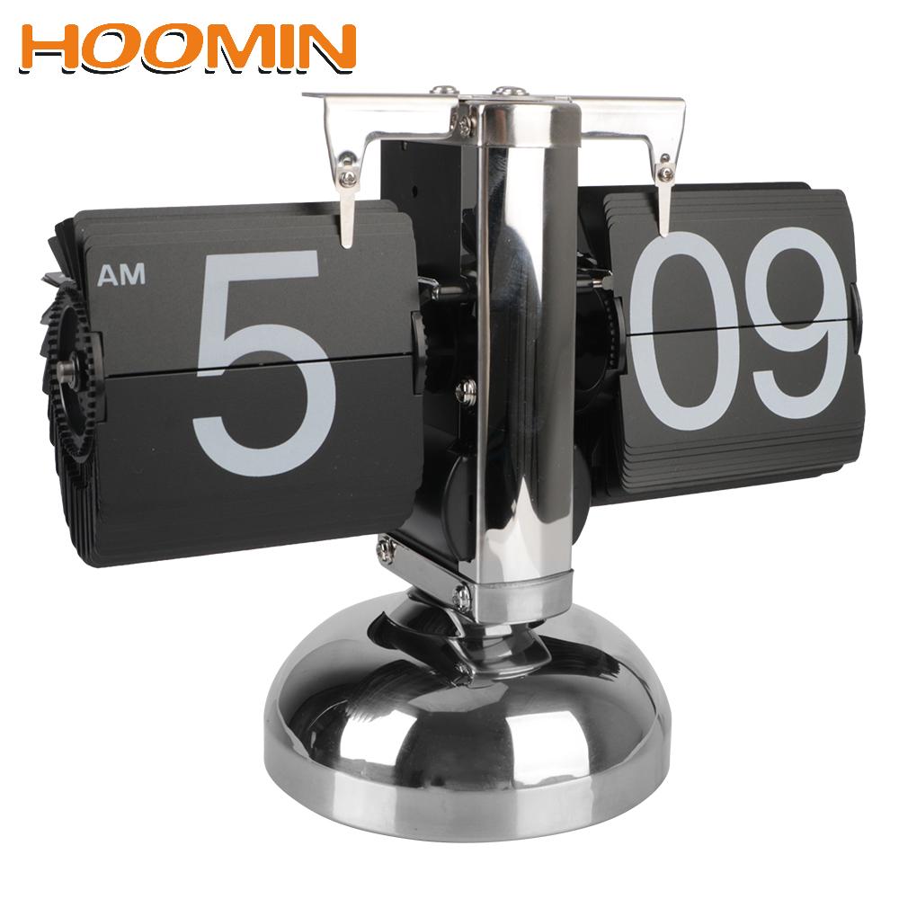 Hoomin digital klocka skrivbordsklocka retro flip clock flip intern växel manövrerad automatisk flip heminredning manövrerad kvartsklocka