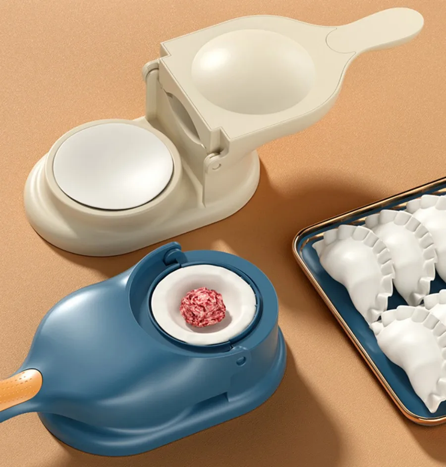 2 In1 Dumpling Maker Mold Machine Kitchen Dumpling Making Tool Dough Skin Artifact Pressing Molder Wrapper Presser Gadgets Bake