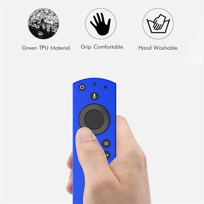 Siliconen afstandsbedieningshoes voor fire tv stick 4k/ ( fire tv square/fire tv (3rd gen)