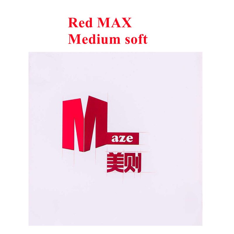 SWORD MAZE Red (Sticky Offensive) Sword 70-009 Table Tennis Rubber Sword Ping Pong Sponge: Red Medium soft