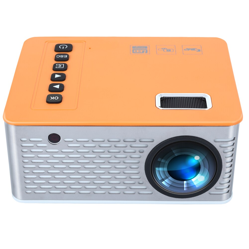 Portable Durable Video Projector 10W LED Projector Office School Children Support TF Card UC28D Projector